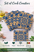 Portuguese Tile Coasters Set