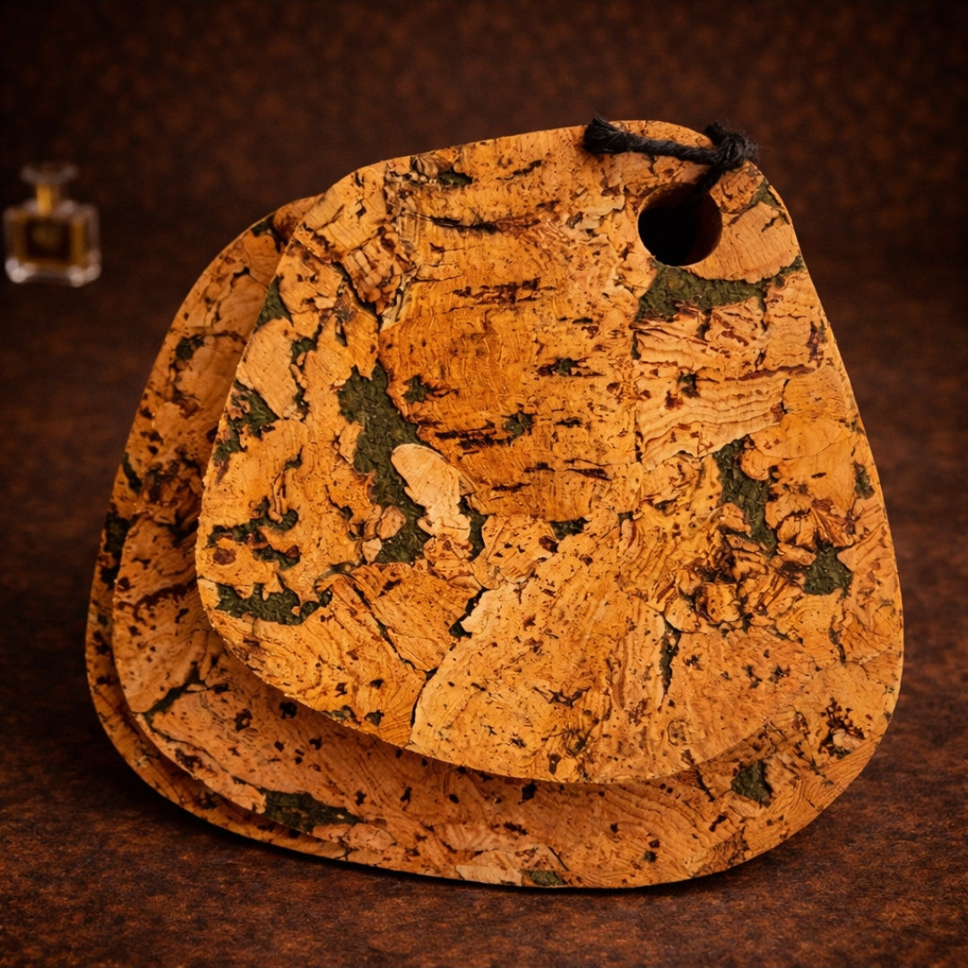 Cork Hot Pads Set of Three with Shades of Green