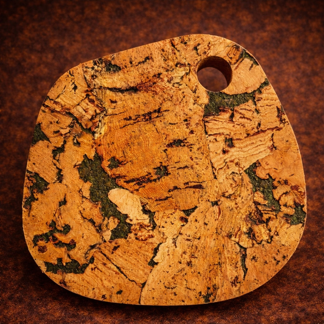 Cork Hot Pads Set of Three with Shades of Green